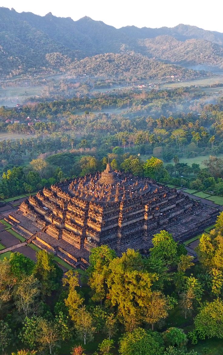Borobudur landscape in Central Java