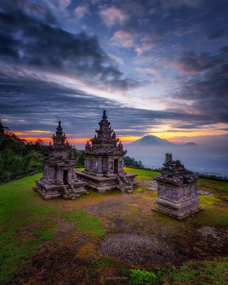 Historic temple landscape in Java